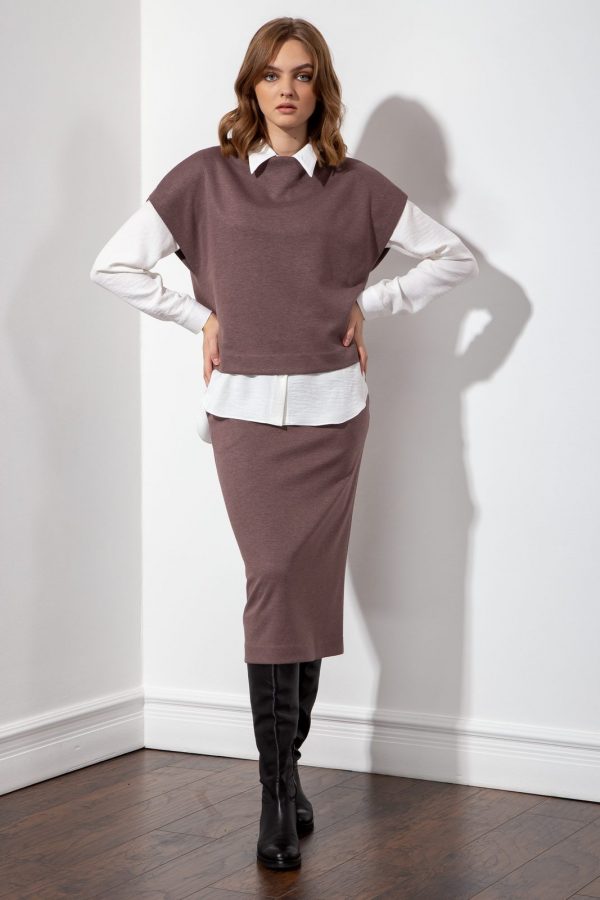 Жилет S1019 Рубашка S2055 Юбка S3015